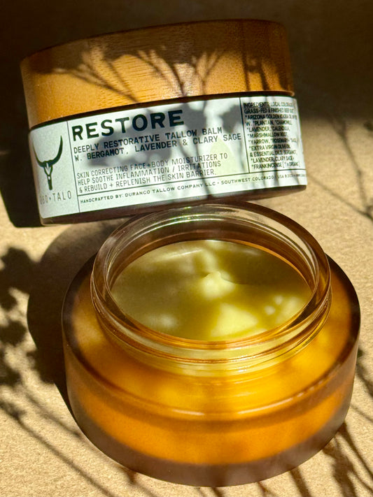Restore Tallow Balm | Bergamot, Lavender + Clary Sage