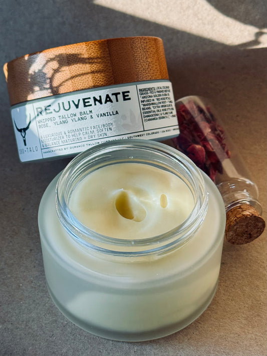 Rejuvenate Whipped Tallow Balm | Rose, Ylang Ylang + Vanilla