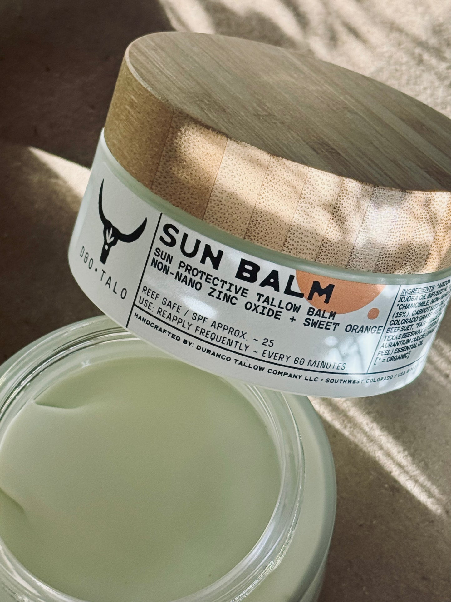 Tallow Sun Balm | Non-Nano Zinc Oxide + Sweet Orange