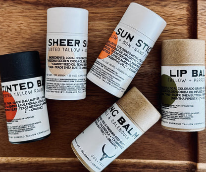 Tallow Lip Balms + Multi-Sticks