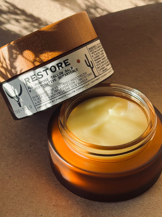 Restore Tallow Balm | Bergamot, Lavender + Clary Sage